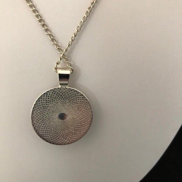 Tree of Life Pendant Purple Blue Silver Tone - Picture 3 of 5